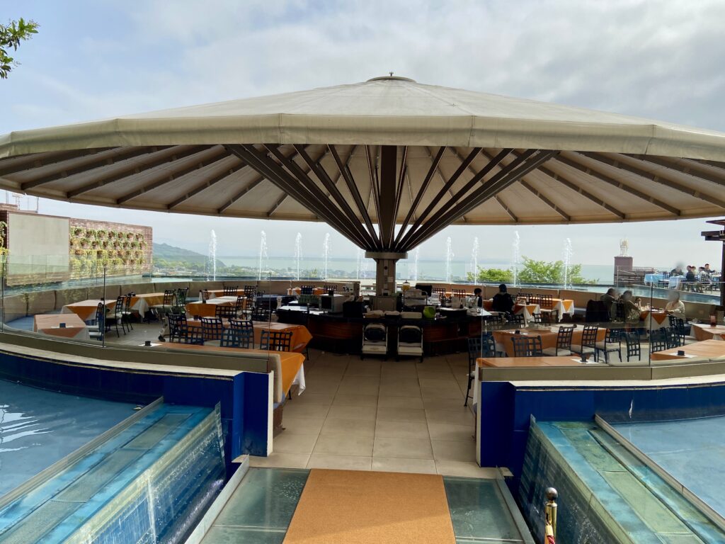 Resort terrace seats